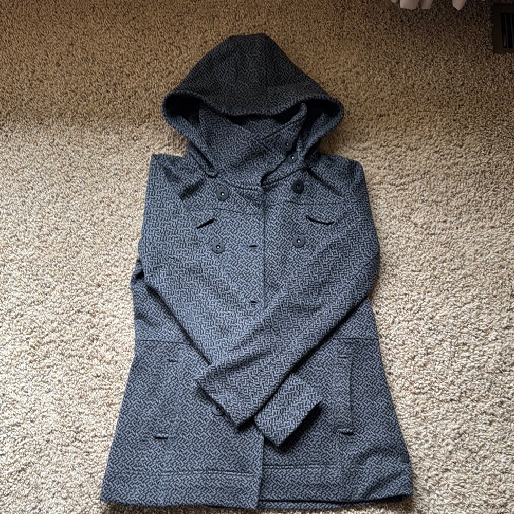Hurley Gray Pea Coat with Hood